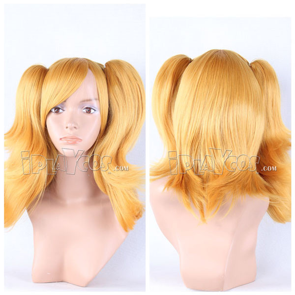 yellow pigtail wig